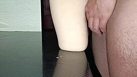 intimate anal session with sally, climaxing between her thighs