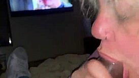 she eagerly sucks the big black cock in this intense bbc blowjob scene