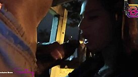 Wife Filmed Sucking Monster Cock In City Square! What A Cuckold Surprise!