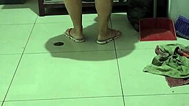 my hot stepmother flashes in the bathroom