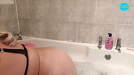 Steamy Bubbly Fun In The Bathtub