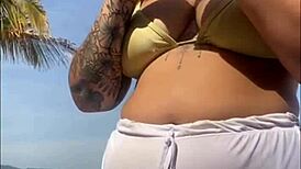 nem percebi que esse shorts est� marcando a minha xota