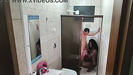 i got caught blowing an interracial creampie on hidden cam