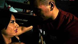 big boobs brunette saved and fucked in roleplay with facial cumshot