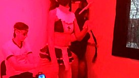 We danced erotically for an effeminate man, and he nearly chose sex with both of us