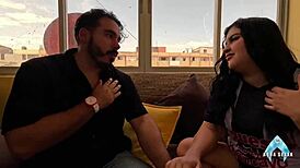 My team lost the game, but I still fucked my skinny Latina girlfriend hard