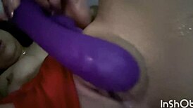 masturbandome con dildo en el culo y rico squirt
