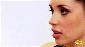 A Couple Of Horny Brunette Bimbos In Latex Masturbate With Sex Toys In A Nightclub