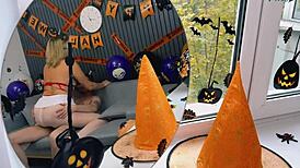 Mature Woman Dressed As Nurse For Halloween Party And Gets Fucked