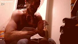 Young Babe Hunghank69 Rides Muscular Bodybuilder's Monster Cock in Workout