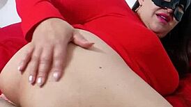 Latina Stepmom With Giant Cameltoe Masturbates For Stepson