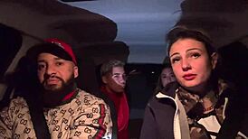 I picked up a lesbian couple at Guarulhos airport and we had wild sex in the car, everyone sucking and getting messy.