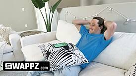 Amazing cougars Kiki Daire and Natasha Nice surprise their stepsons with a fuck