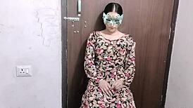 Young Indian bhabhi's shaved pussy licked and banged hard