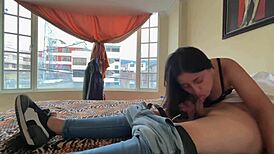 I got so horny at work, removed his condom