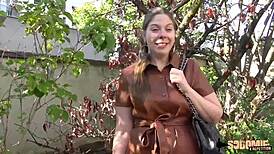 Alice milf fucks two men in intense double penetration!