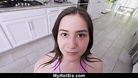 I fucked my stepsister from behind and on her back for some taboo fun