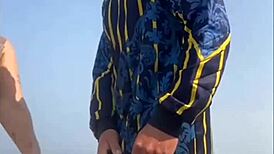 Redhead Married Woman Teases Virgin Friend at Beach Then Goes Home with Stranger