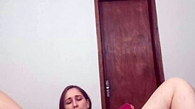 Solo Girl Fiercely Rubs Pussy And Penetrates Vagina With Huge Toy