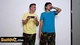 Stepmoms fuck stepsons to dodge army