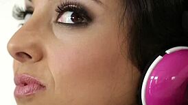 busty stepmom gets pleasured by stepdaughter with toys