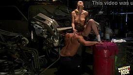 Horny blonde whore craves deep anal after twat licking