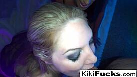 Sexy double blowjob makes you cum in pants.