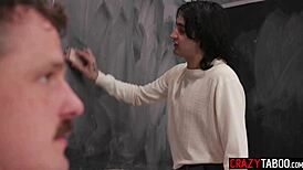 Petite Blonde Student Haley Spades Fucks Whole Classroom During Gangbang!