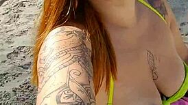 Guys stare at me on beach