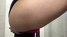 teen girl fucks anal with big cock in public, creampie and wet pussy 😈