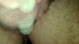 Italian Amateur Moans During Dense Cumshot Close-Up With Dirty Dialogue