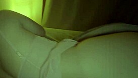 Stepmom and stepson share a wet night together