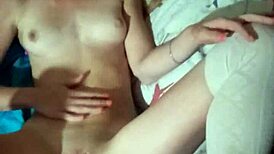 young blonde's homemade close-up session