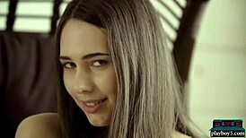 Arab Teen Katrine Pirs Strips for Playboy