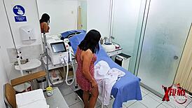 Peruvian MILF visits gynecologist for consultation