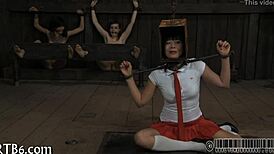 I see four angels in the tiny cage