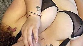 Thick chubby latina plays with huge toy