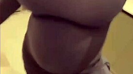 My Milky Stepmom Licks Her Nipples and Gets a Pussy Massage!