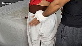 my stepsister's hot friend came to visit and ended up fucking me