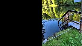 Summer Memory of Outdoor Self-Pleasure in the Forest