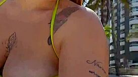 Guys stare at me on beach