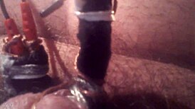 electro play with cock and penis in a private session