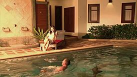 Asian mom in high heels during doggy style