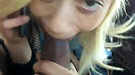 Talking To My Man While I Suck On My Side Nigga In The Car With Deepthroat And Handjob