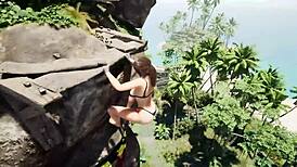 拉拉竞技场3D动漫玩巨石像鸡巴