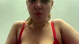 in public, a teen girl gets her pussy fucked by a big dick while masturbating with toys