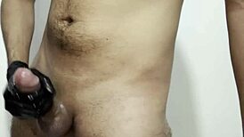 getting naked for a solo workout session