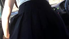 Stepbrother Fucks Stepsister in Car