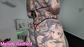 Milf tries on sheer micro bikini in bedroom haul