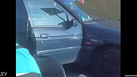 Hidden Cam Catches Downblouse Tease Action!